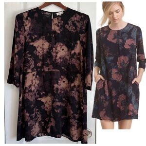 Aritzia Wilfred Myosotis Dress Small Fabric Made in Japan